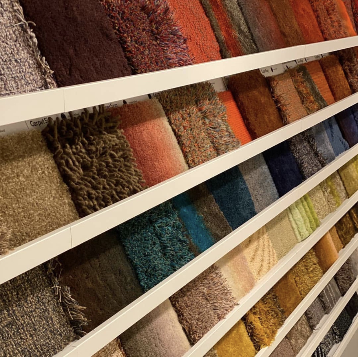 Musterwand – Coulour wall - CS rugs - Innovative custom made rugs